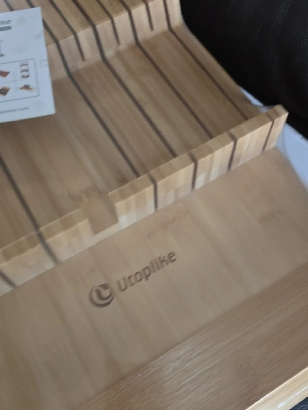 NEW Bamboo Knife Organizer